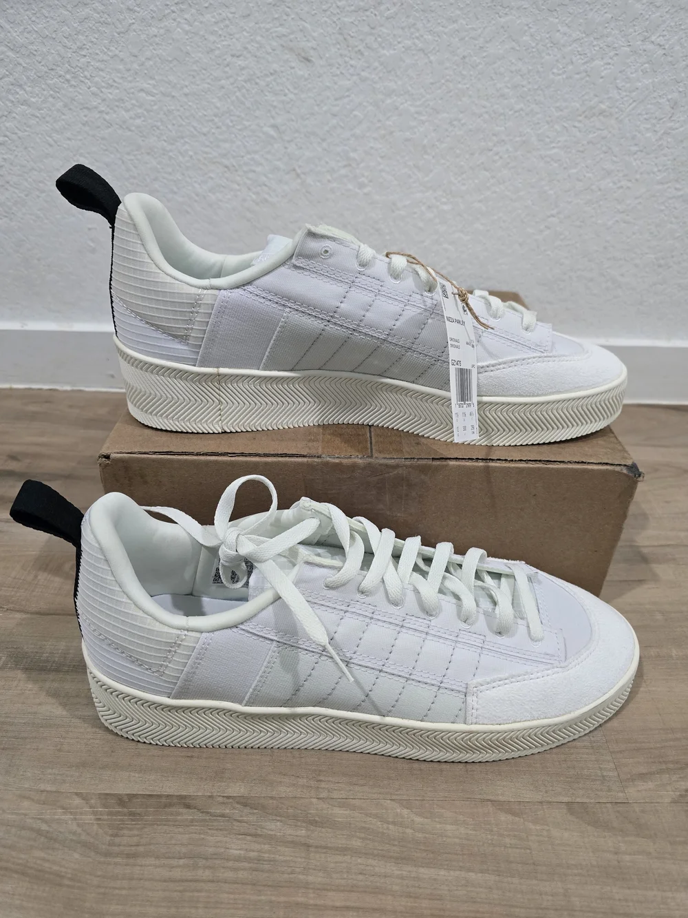 Men's Adidas Nizza Parlay White Low-Top Casual Sneakers